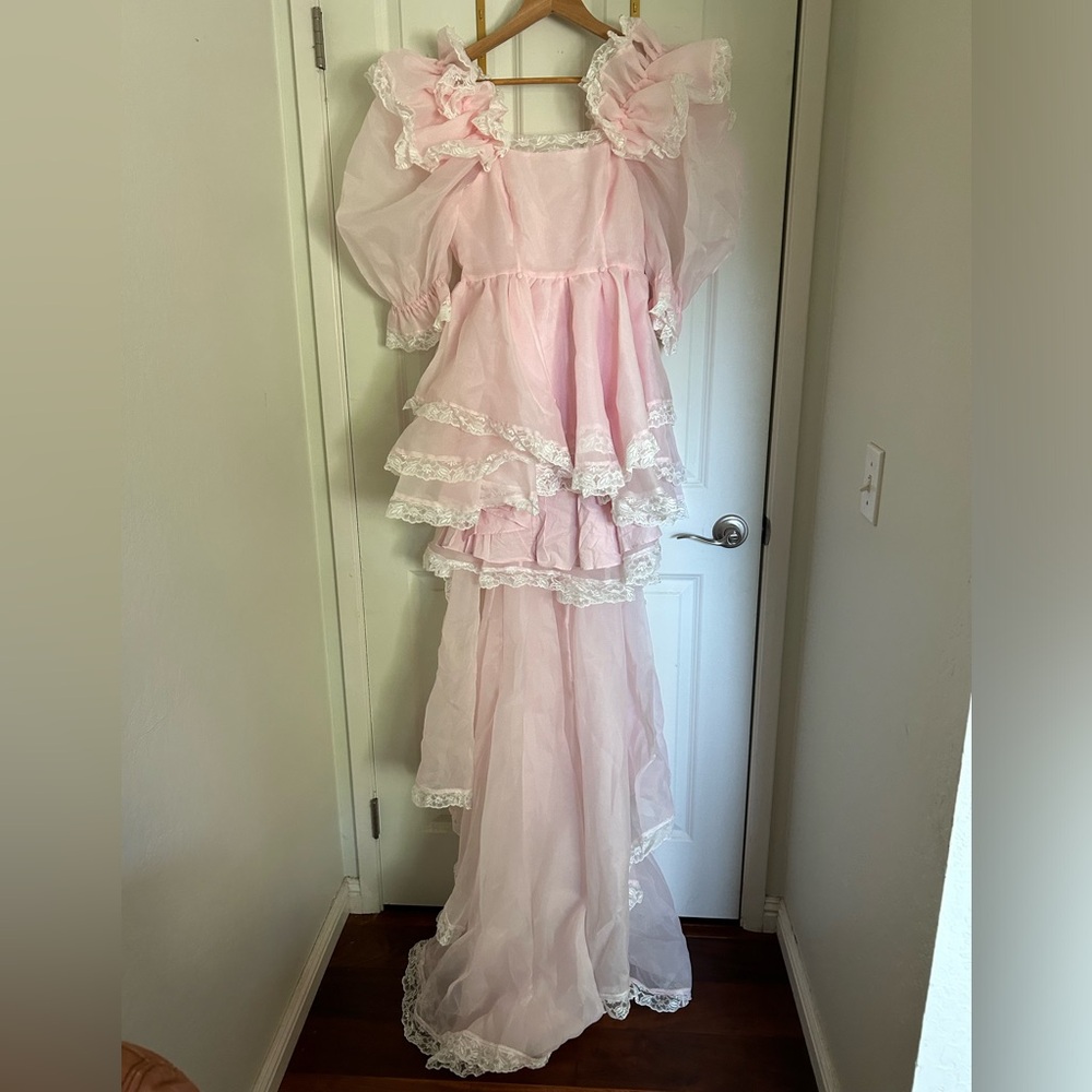Selkie Duchess Sugarfrill Dress in Baby Soft Pink size Small - Picture 7 of 14